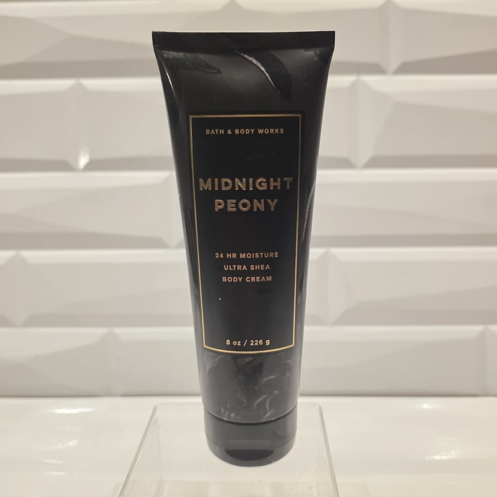Discontinued Bath‎ & Body Works MIDNIGHT PEONY Ultra Shea Body Cream 8 oz